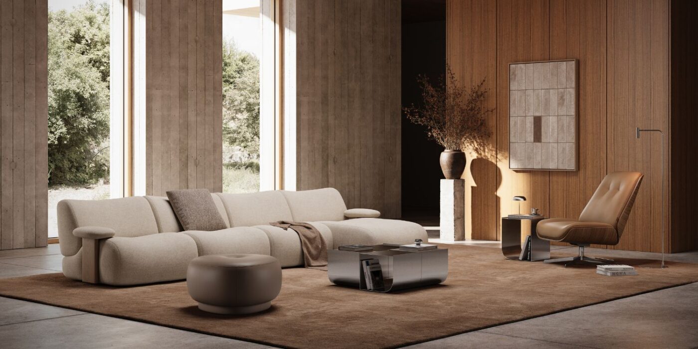 Blog Featured Image - 2026-07-07T155259.177 Cosy living room featuring a modular sofa, an armchair and a pouf arranged for comfort and relaxation.