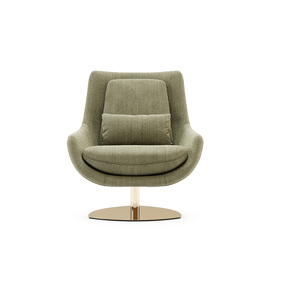 DK19.A - ELBA ARMCHAIR - PO1487 KATLA 05 + Gold Polished - 01