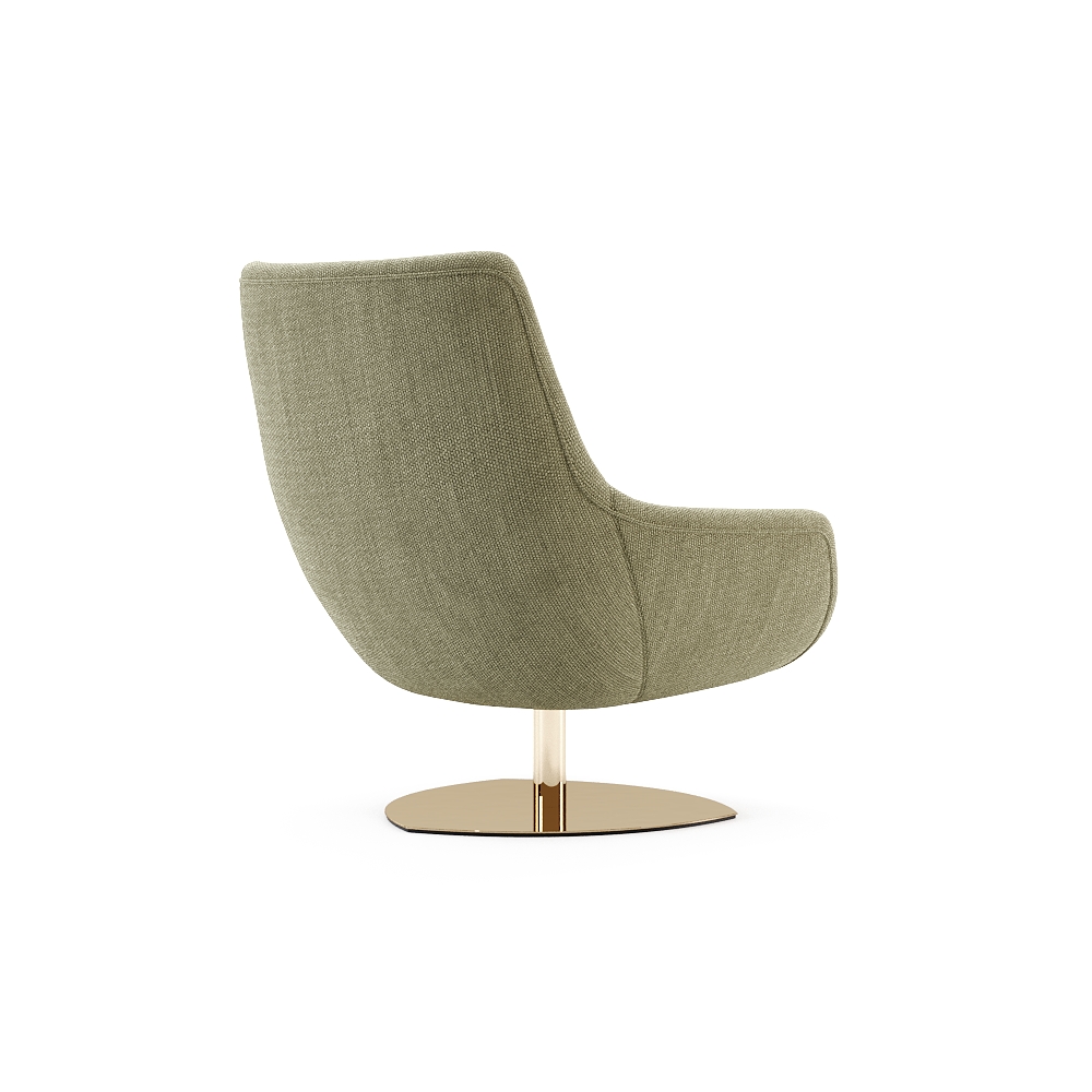 DK19.A - ELBA ARMCHAIR - PO1487 KATLA 05 + Gold Polished - 04