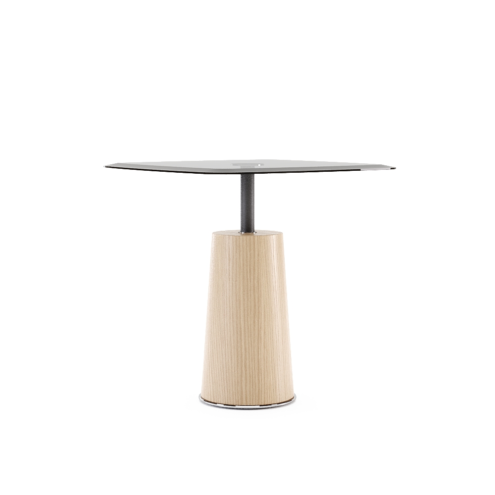 DK20.H - PANTON APOIO - Natural Oak + Silver Polished + Smoked Glass - 02