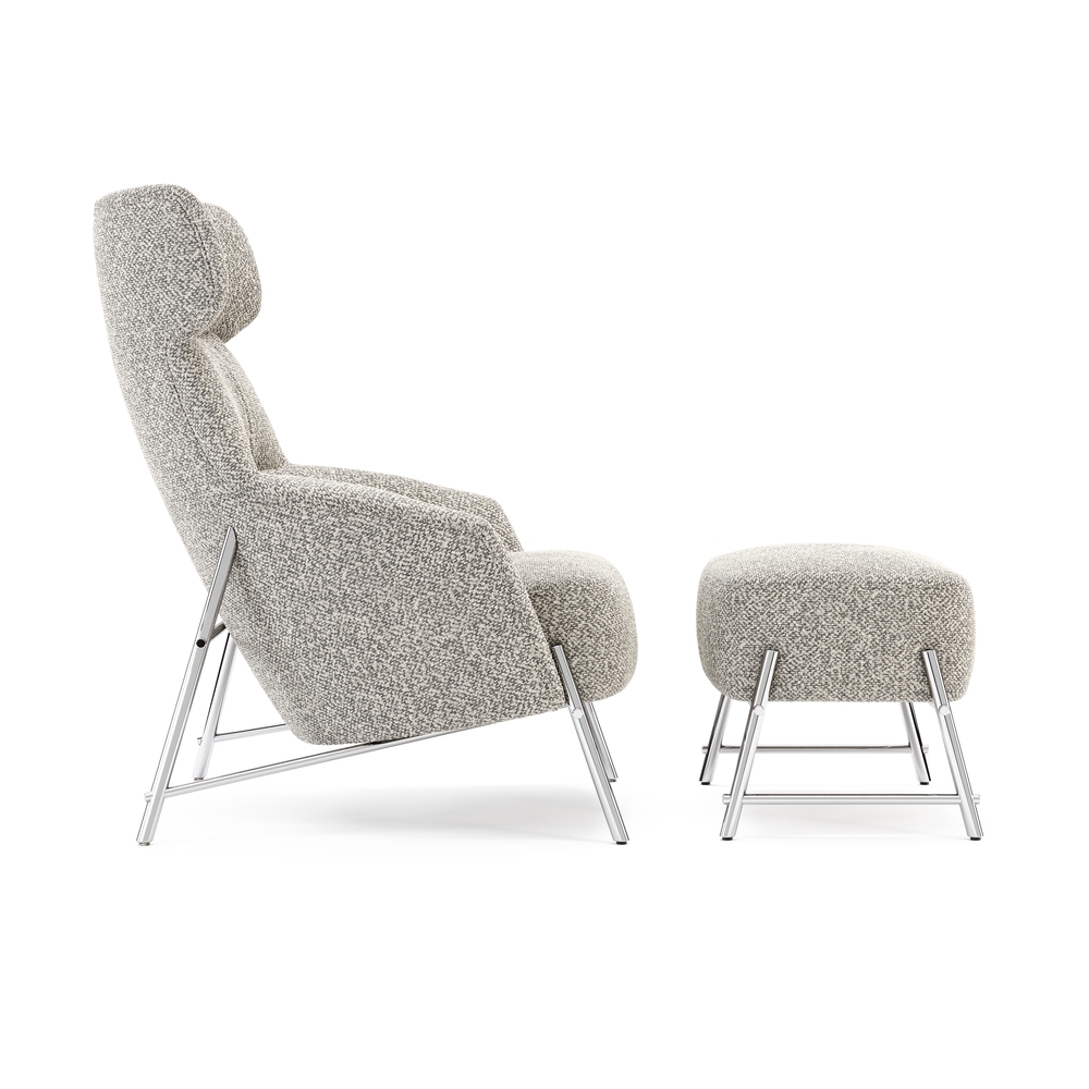 DK24.A - HUBERT CONJUNTO - Devon Taupe + Silver Polished - 03