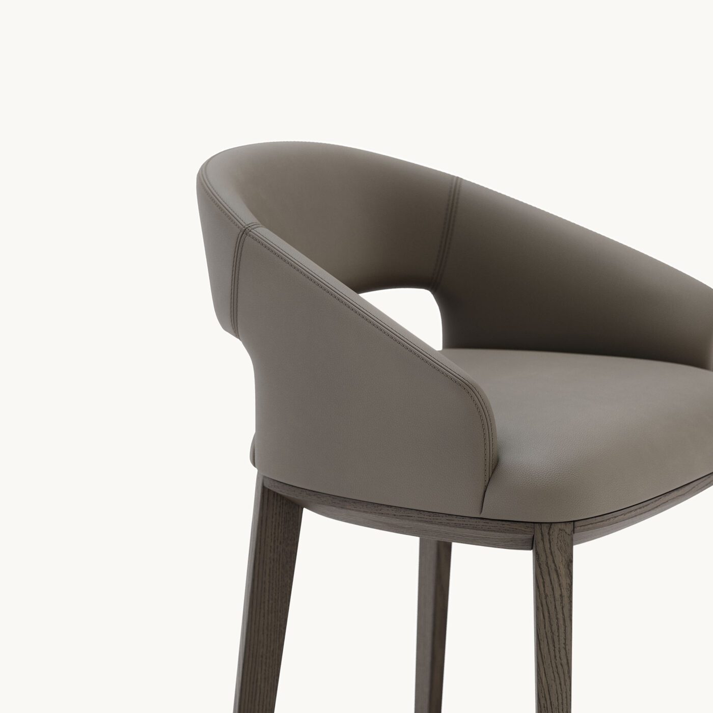 DK26.B - JERMAIN BAR CHAIR WOOD - Maine Stone + Tabac Ash + Silver Polished - D01_CREMEWEB