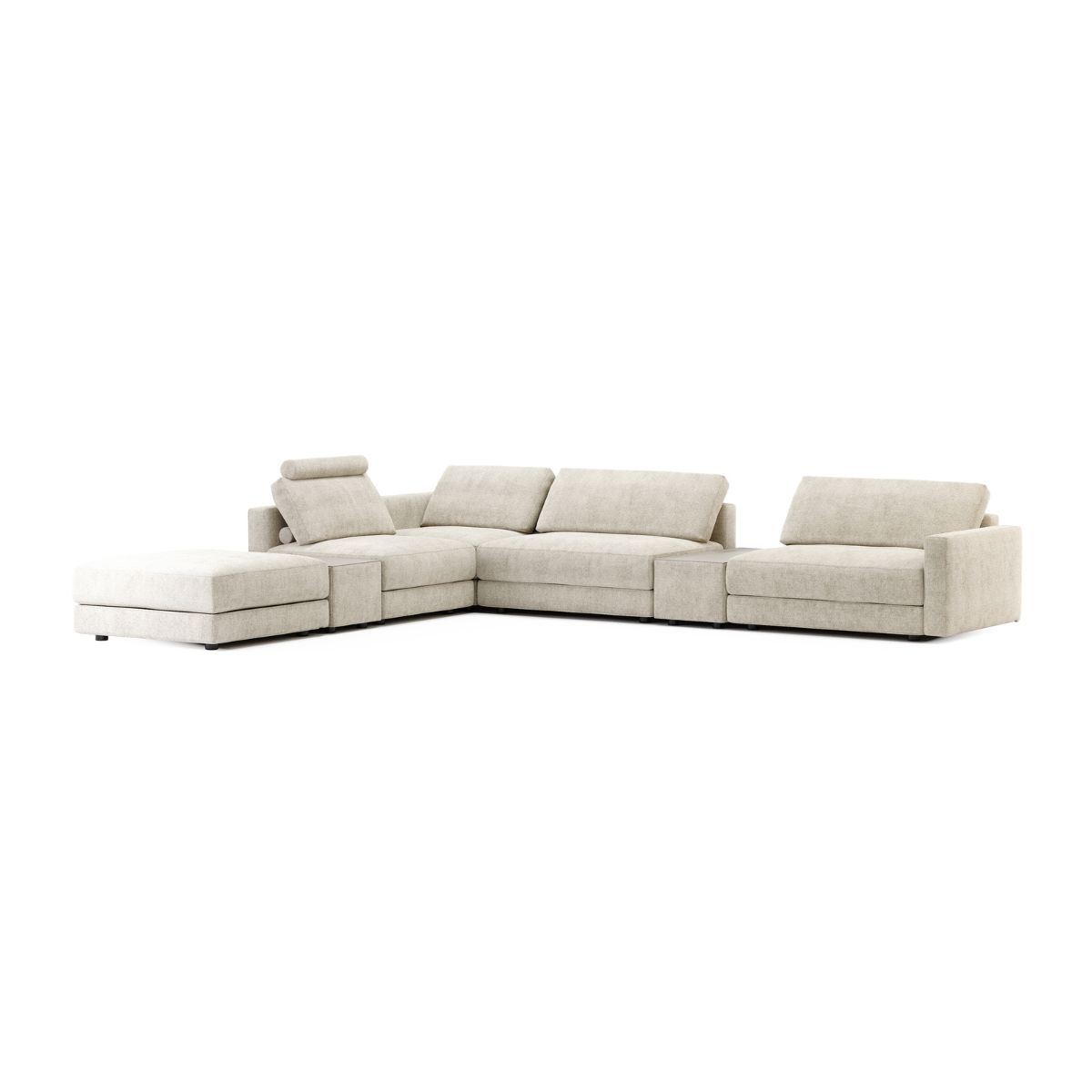 Design sem nome (36) Edward Modular Sofa in PANTONE 11-4201 Cloud Dancer