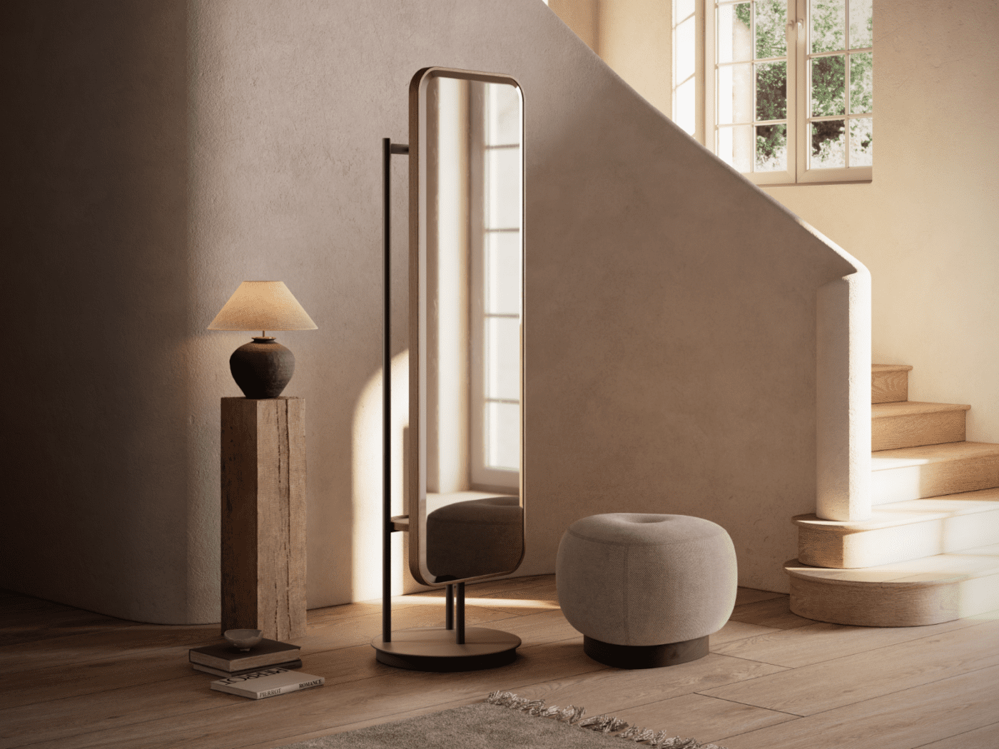 Elise Mirror and Jules Pouf by Domkapa