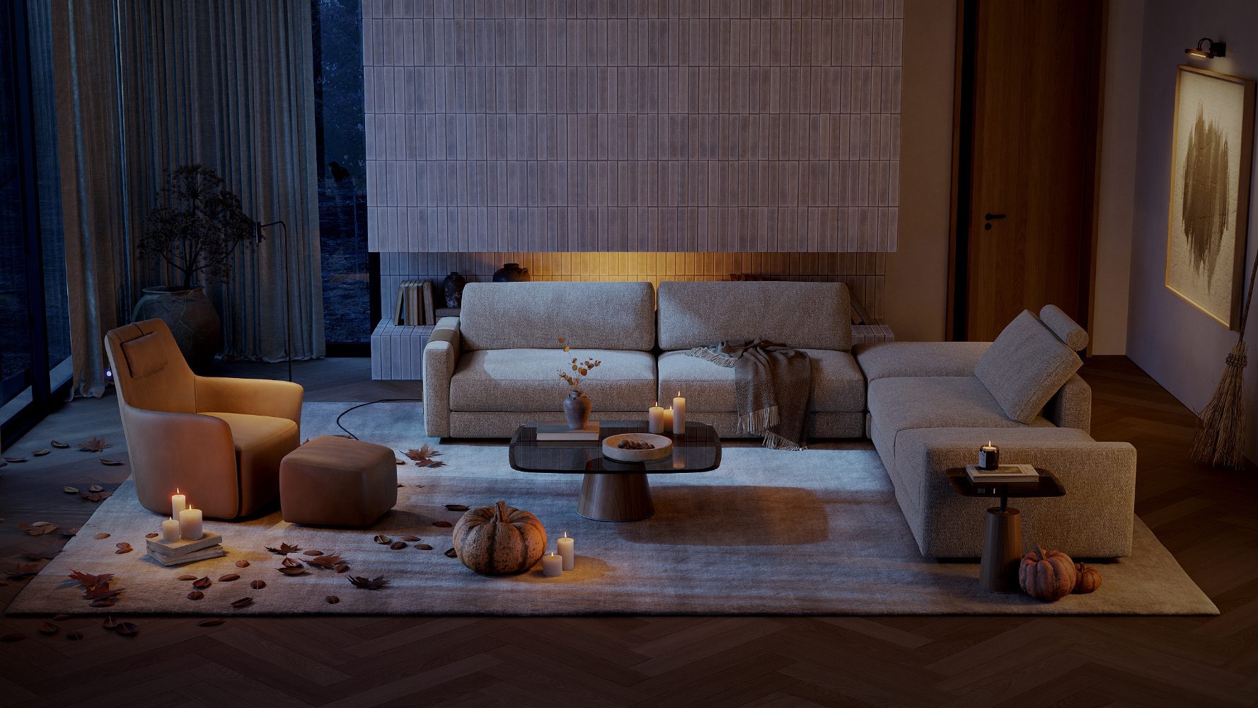 Design Ideas For A Halloween-Themed Living Room