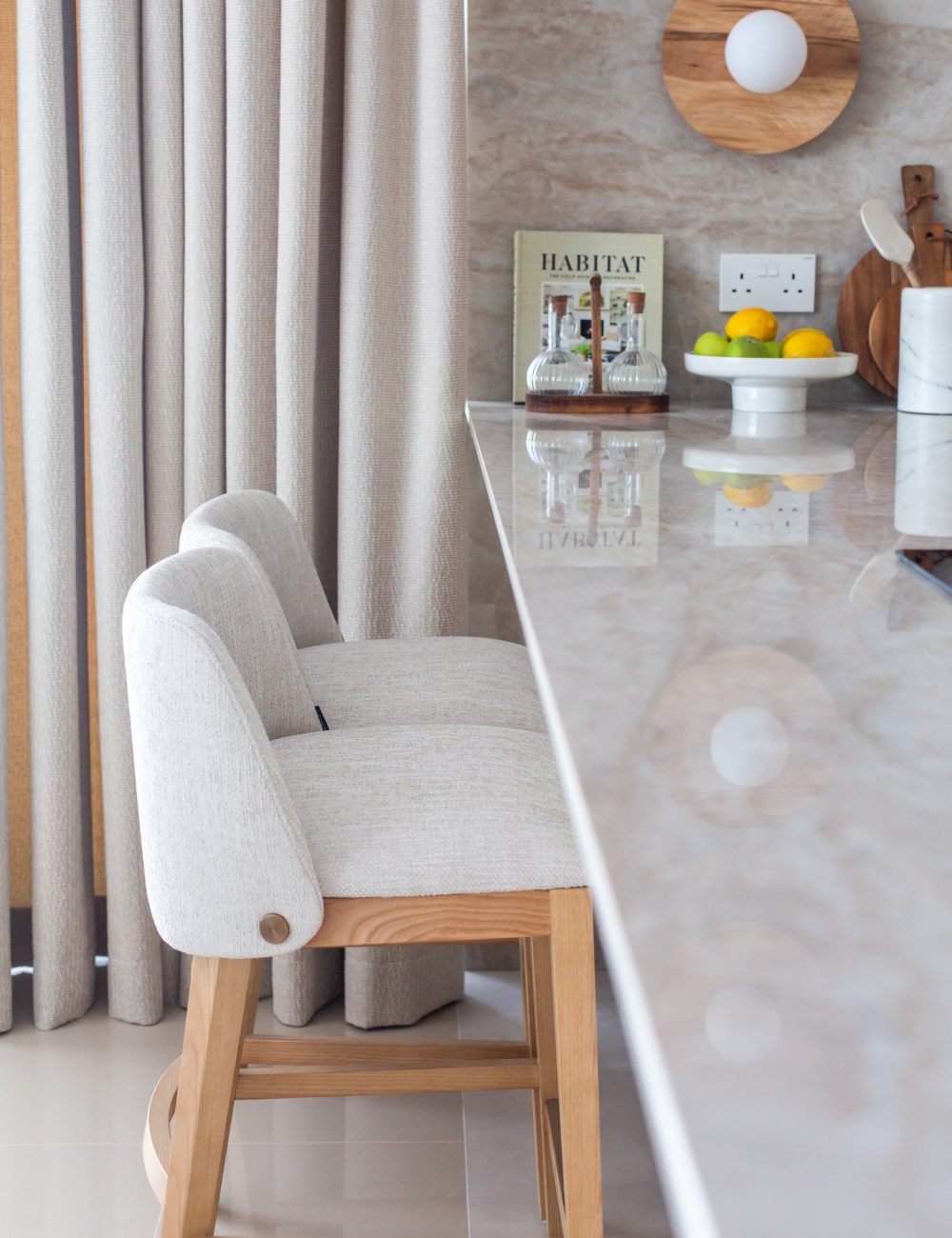 Louise Counter chair at Al Mouj