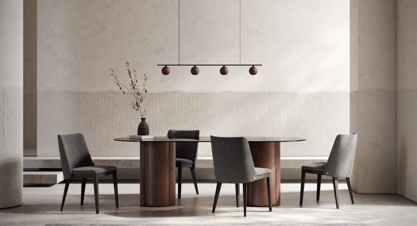 Louise chair and mano dining table by domkapa