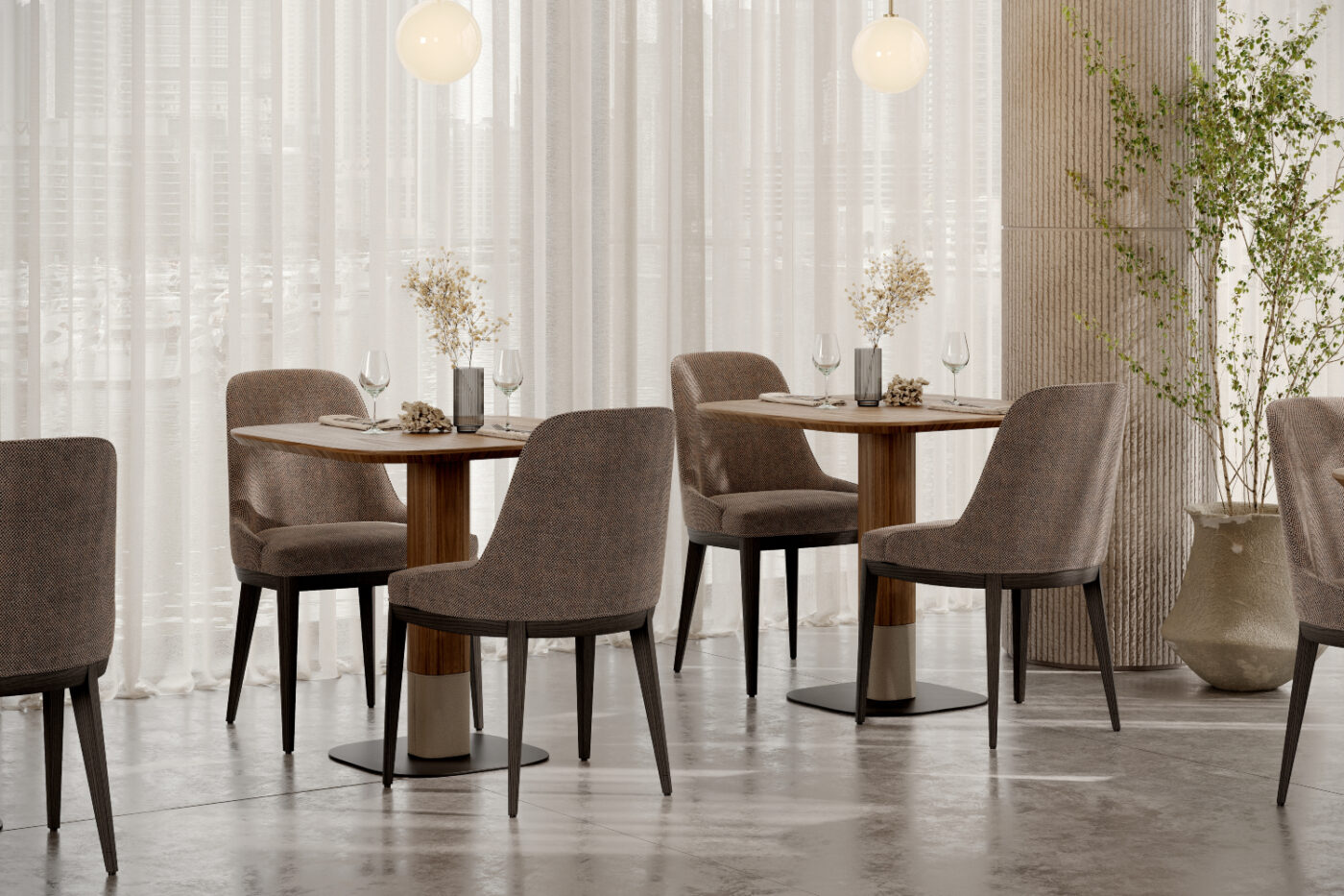 anna dining chair and adam bar table set