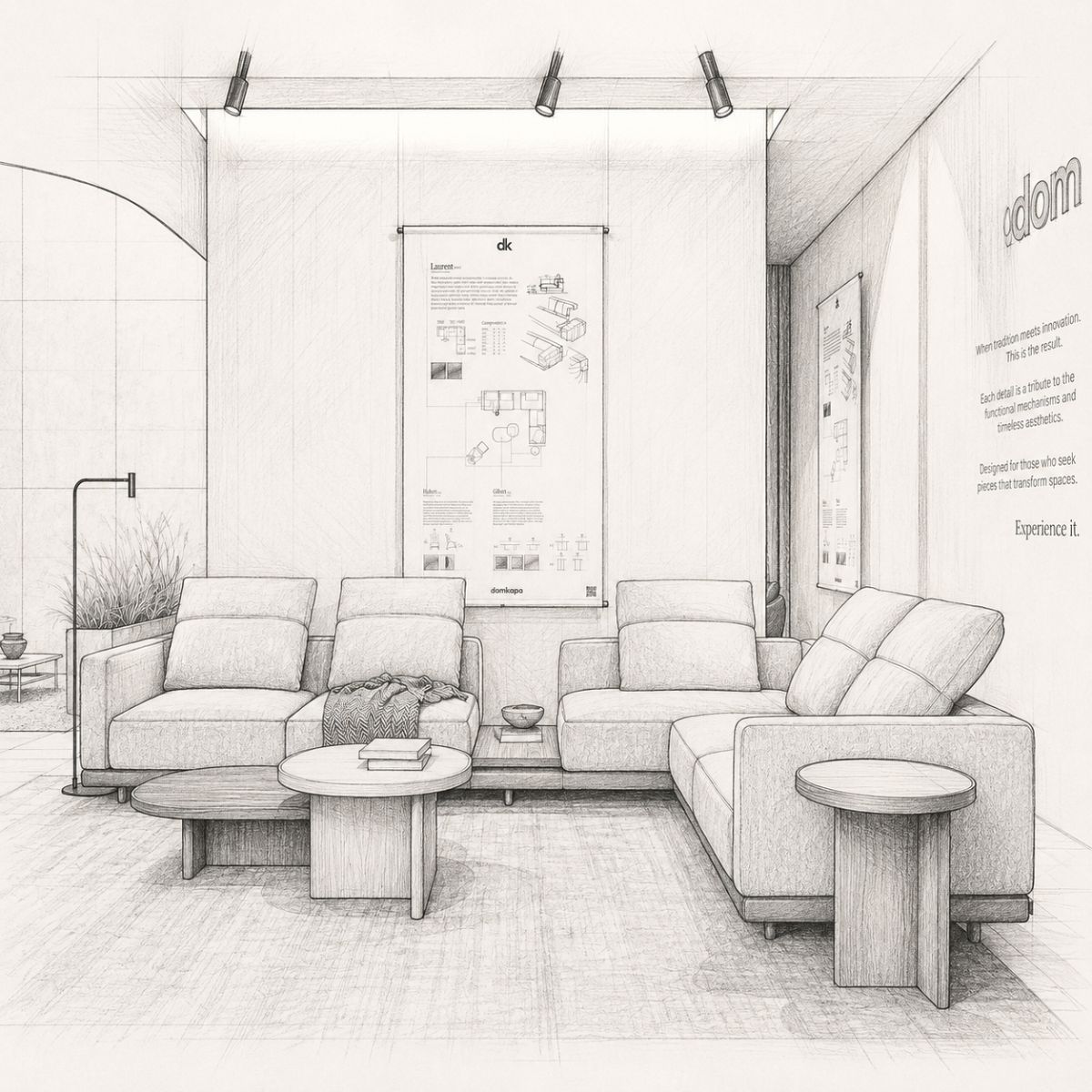 blog article about AI TOOLS Comparison of an AI-generated interior concept and a finished styled room