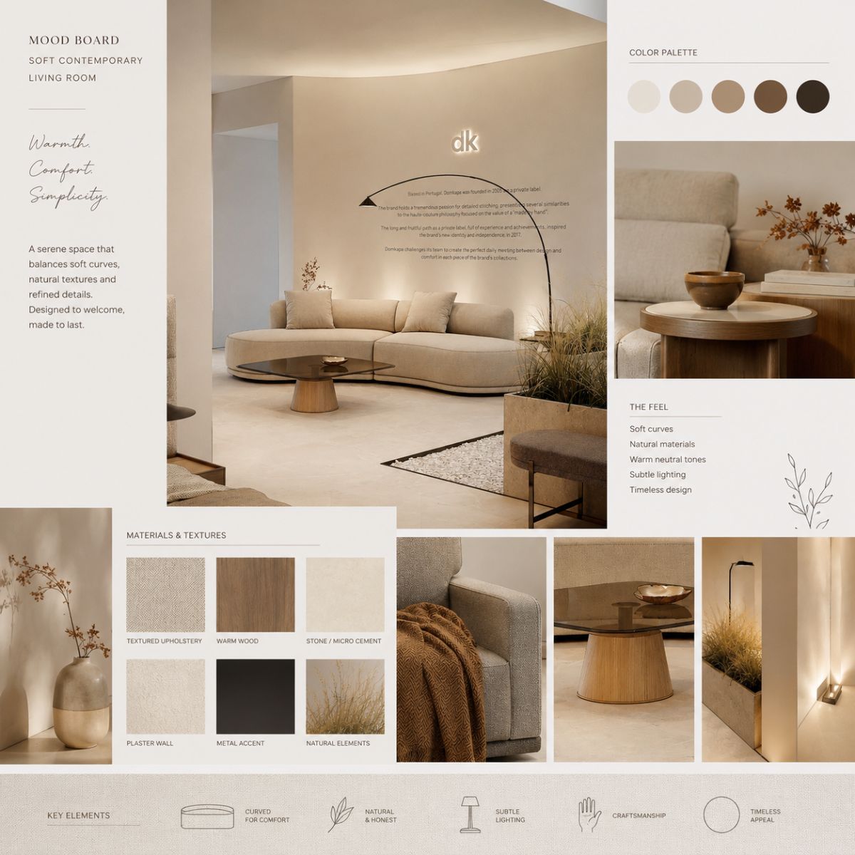 blog article about AI TOOLS (7) Moodboard made with AI tools for interior designers.