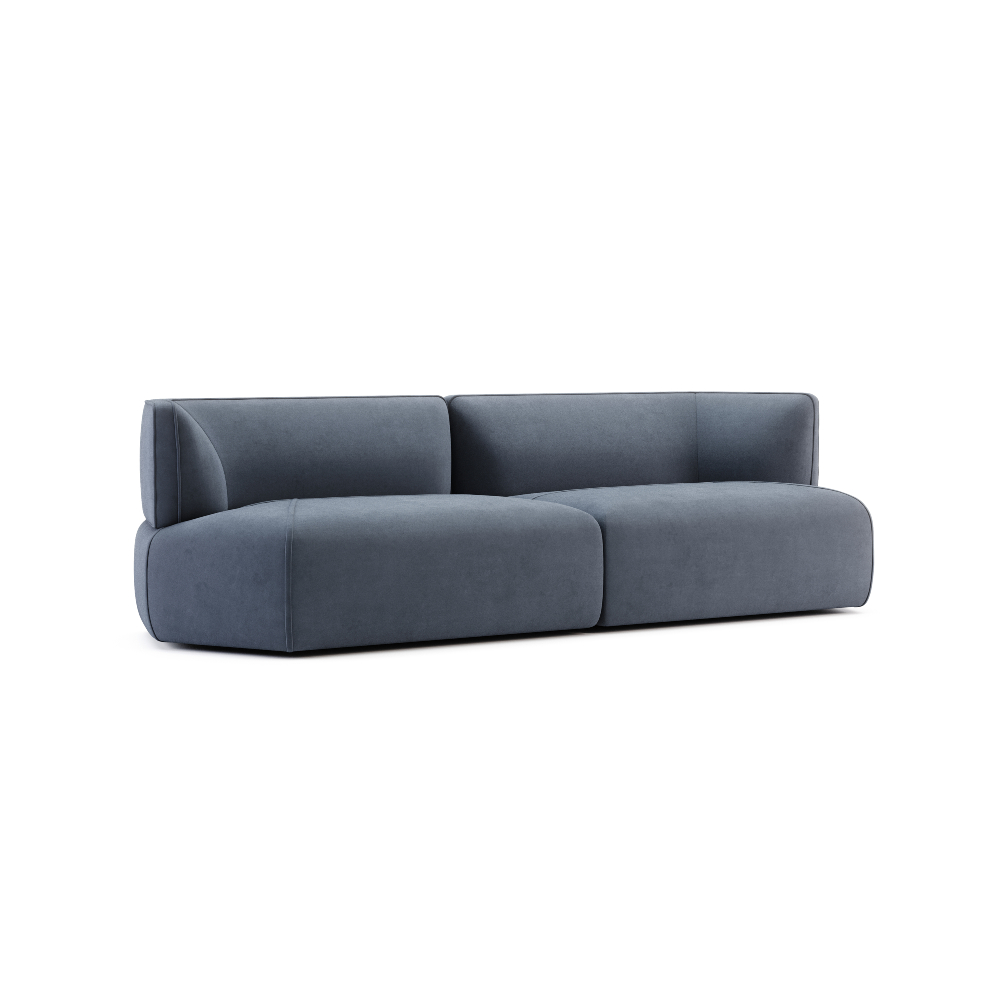 Modular sofa by Domkapa in classic blue tones, the Pantone color fo 2020.