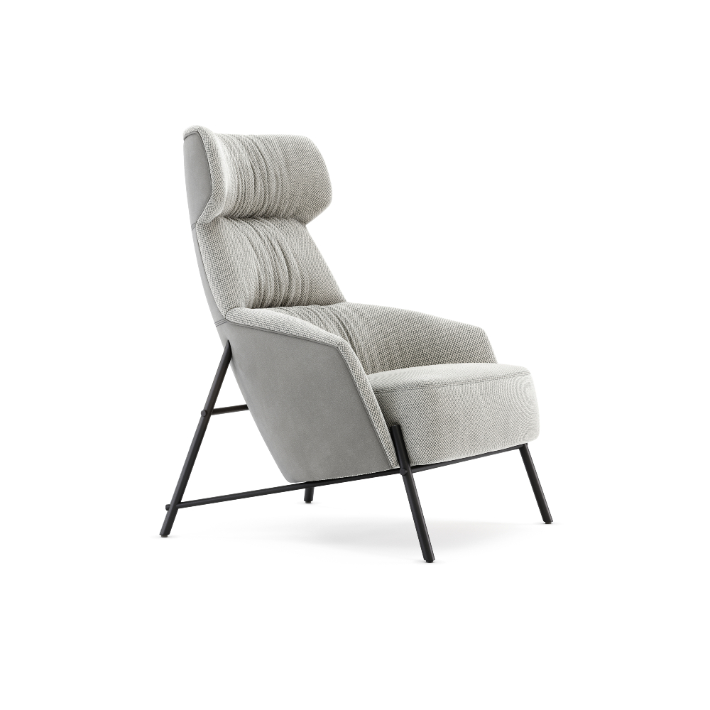 Armchair in gray by Domkapa.