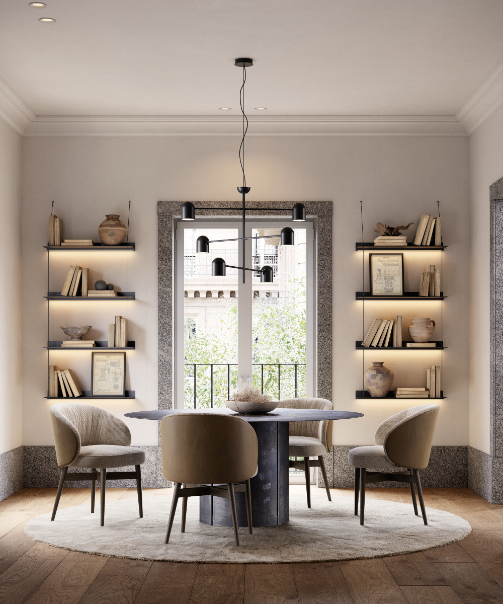 norah dining chair in a dining room set