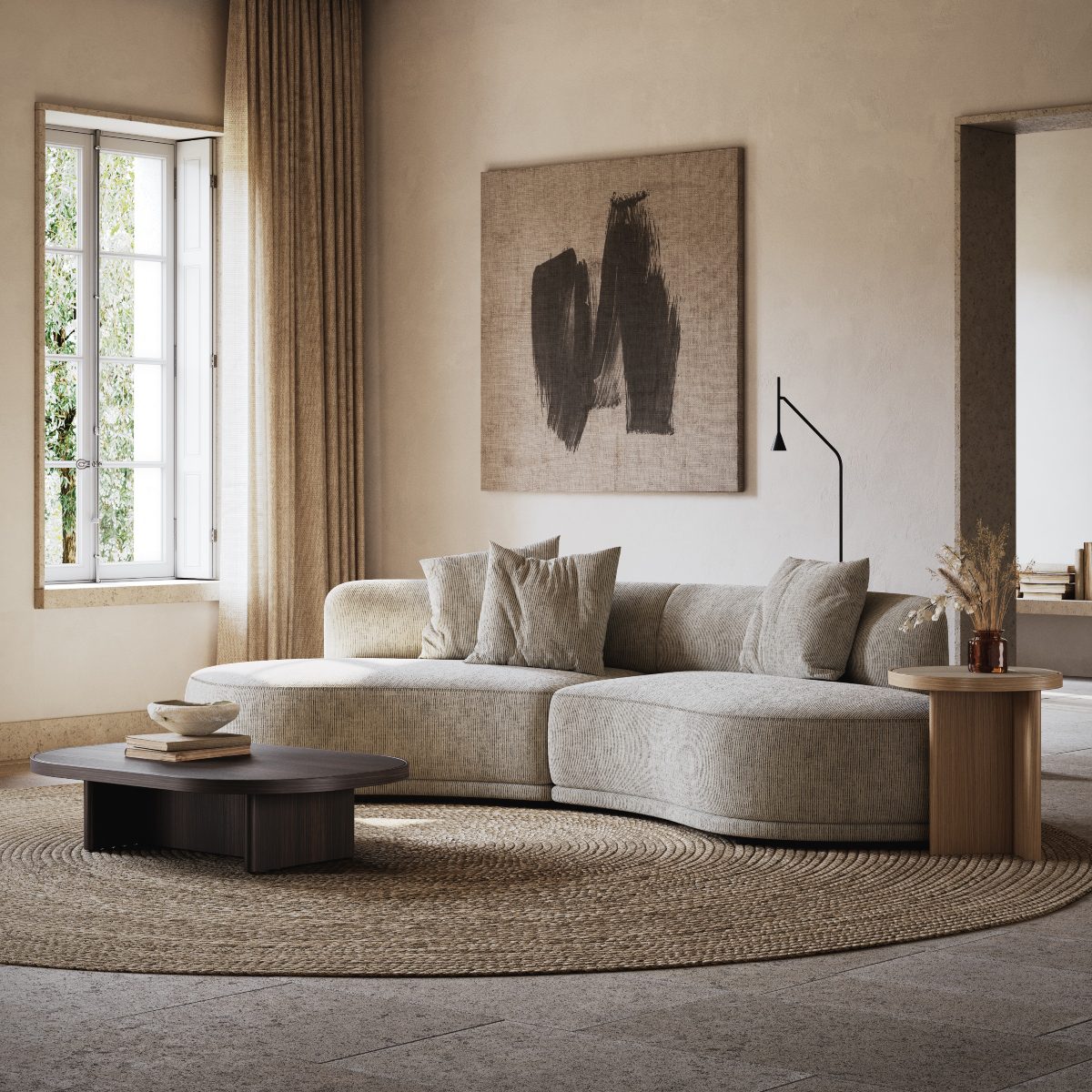 sofablog2 modular beige sofa on a neutral color small living room